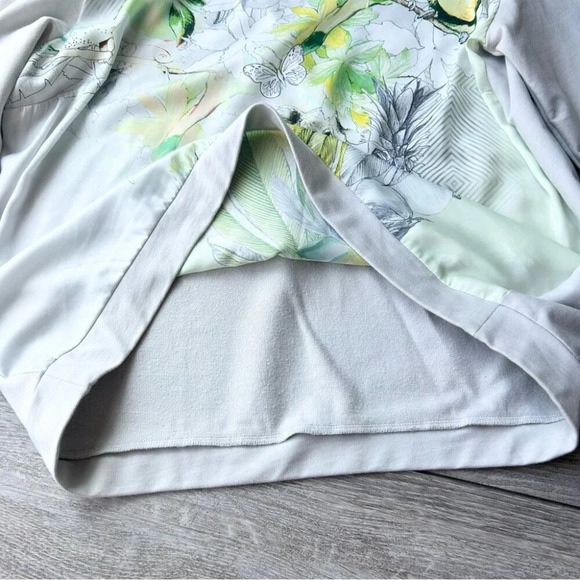 Olsen Rain Forest Animals Print Satin French Terry Mixed  Media Sweatshirt - Picture 8 of 14